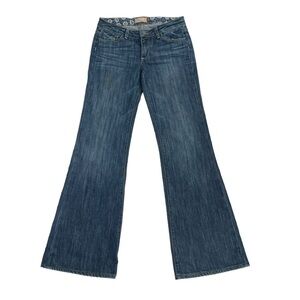 Paige Robertson Flare Frayed Hem Jeans Size 28 Women’s